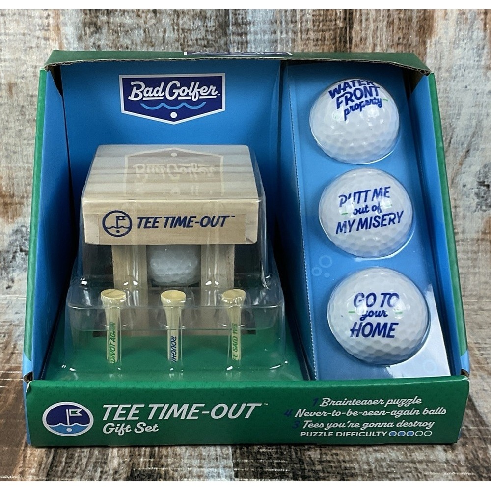 Bad Golfer Tee Time-Out Gift Set Puzzle *NEW*